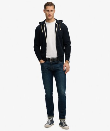 Monogram Embroidered Zip Hoodie Image 3