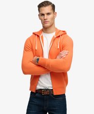 Monogram Embroidered Zip Hoodie