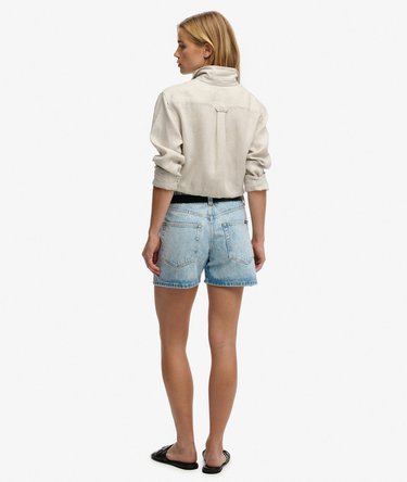 Mid Rise Jeansshorts Image 6