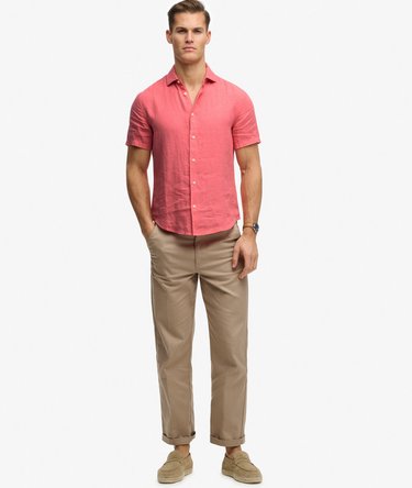 Riviera Short Sleeve Linen Shirt Image 3