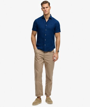 Riviera Short Sleeve Linen Shirt Image 3