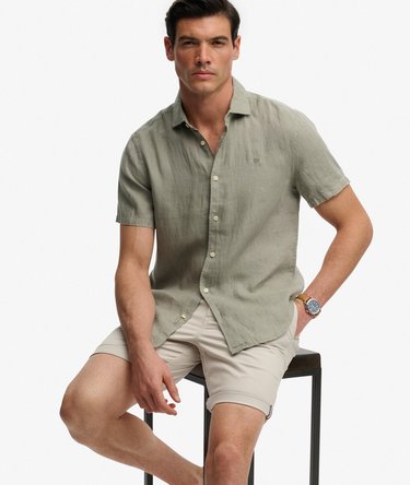 Riviera Short Sleeve Linen Shirt Image 2