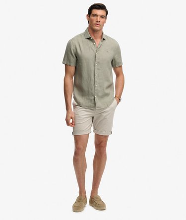Riviera Short Sleeve Linen Shirt Image 3