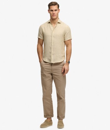 Riviera Short Sleeve Linen Shirt Image 3