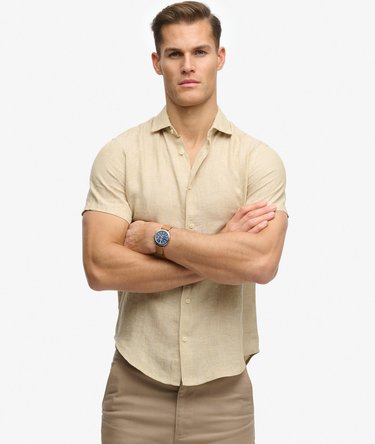 Riviera Short Sleeve Linen Shirt Image 1