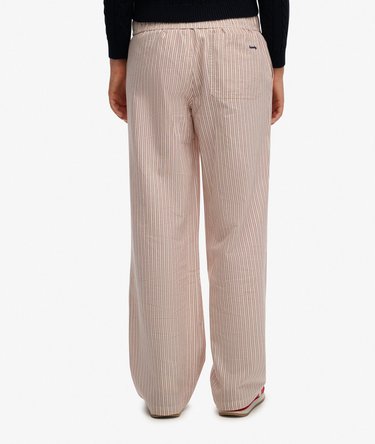Organic Cotton Stripe Elasticated Trousers Image 5
