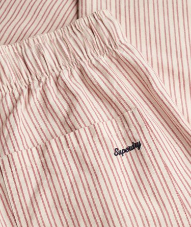 Organic Cotton Stripe Elasticated Trousers Image 7