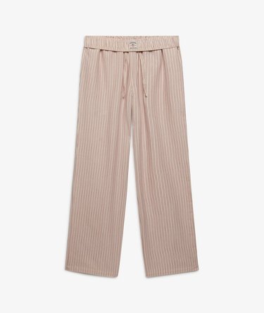 Organic Cotton Stripe Elasticated Trousers Image 8