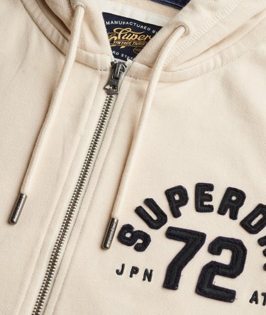 Athletic Relaxed Crop Zip Hoodie Image 6