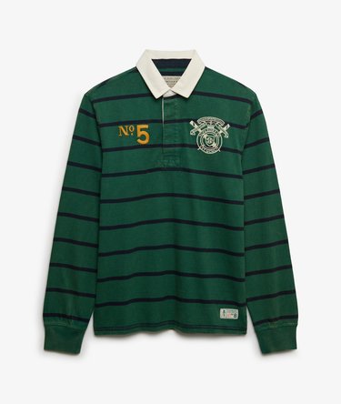 Double Emblem Stripe Rugby Top Image 7