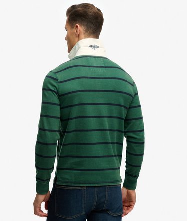 Double Emblem Stripe Rugby Top Image 5