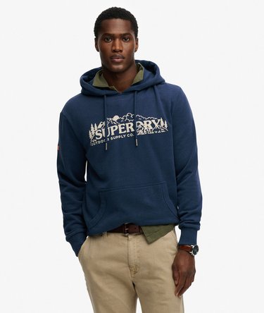 Outdoor Scene Relaxed Hoodie Image 1