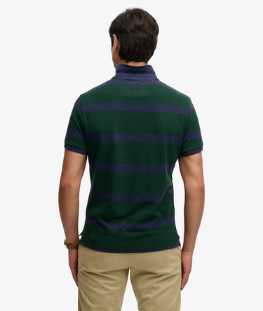 Crest Stripe Polo Shirt Image 5