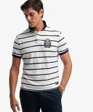 Crest Stripe Polo Shirt