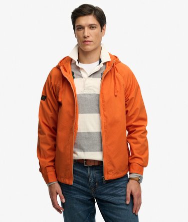 Hooded Washed Twill Jacket Image 1