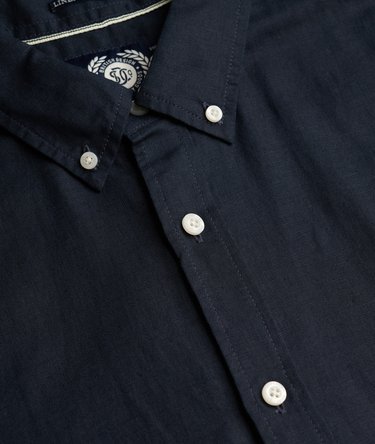 Chemise &agrave; manches courtes en coton et lin Image 6