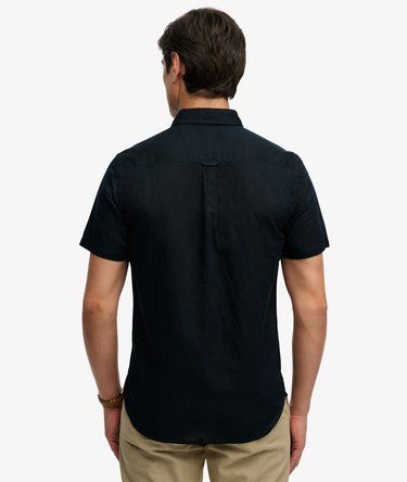 Chemise &agrave; manches courtes en coton et lin Image 5