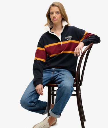 Heritage Stripe Rugby Top Image 2