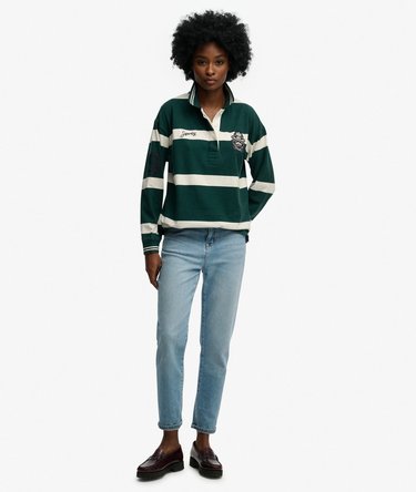 Crest Stripe Rugby-topp Image 3