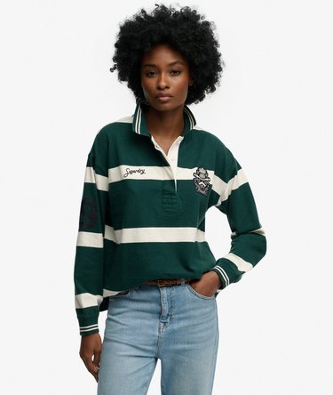 Crest Stripe Rugby-topp Image 1