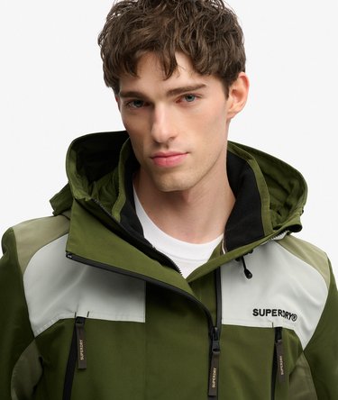 Hooded Colour Block Windbreaker Jacket Image 5