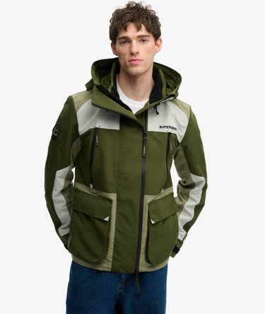 Hooded Colour Block Windbreaker Jacket Image 6