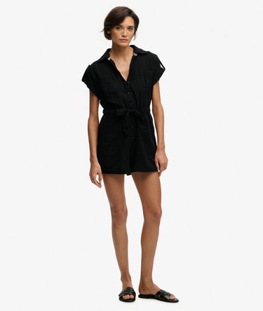 Belted Utility Playsuit Image 5