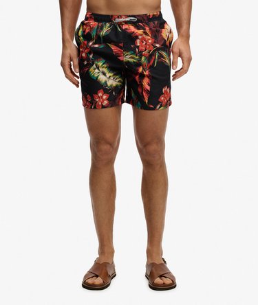 Hawaiian Print 16-inch Zwemshorts Image 2