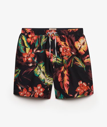 Hawaiian Print 16-inch Zwemshorts Image 10
