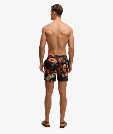 Hawaiian Print 16-inch Zwemshorts Image 6