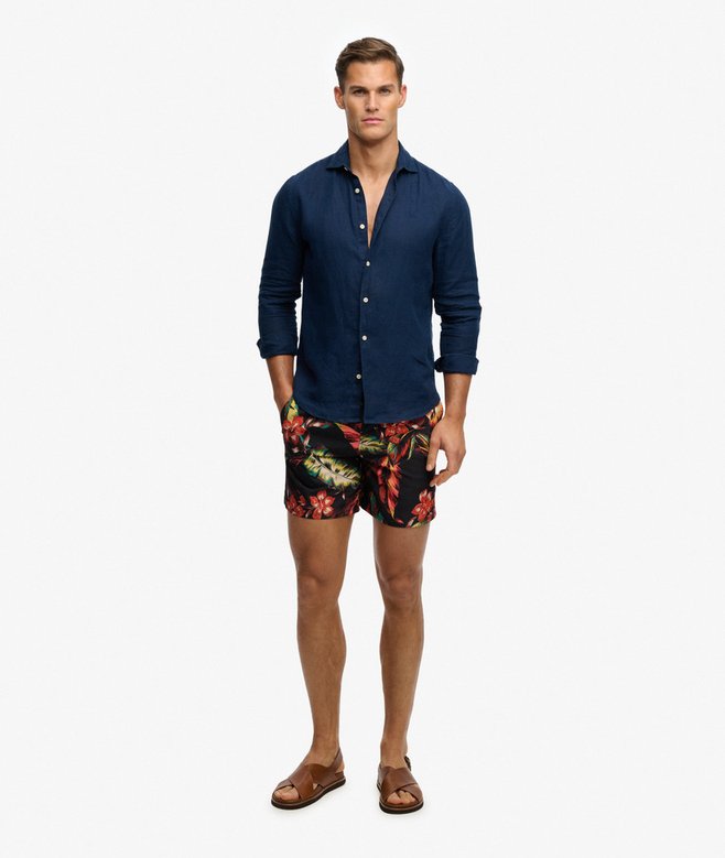 Hawaiian Print 16-inch Swim Shorts More Colours Available Price £27.99 Price reduced from £39.99 to You Save 30%