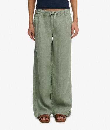 Linnen Lage Taille Broek Image 4