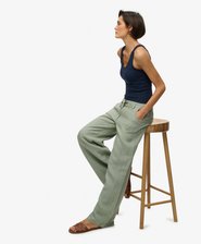 Linnen Lage Taille Broek