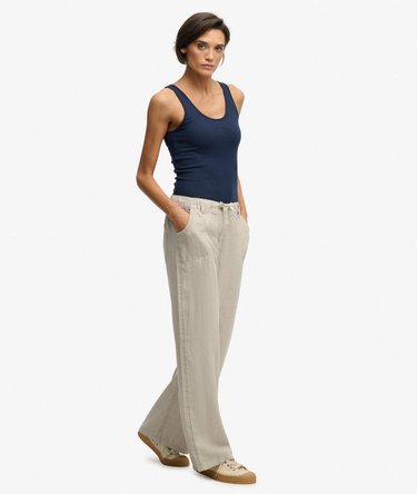 Linnen Lage Taille Broek Image 3