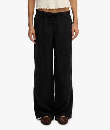 Linnen Lage Taille Broek Image 4