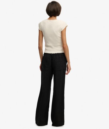 Linnen Lage Taille Broek Image 6