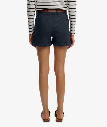 Short en lin taille mi-haute Image 5