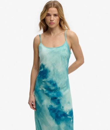 Printed Maxi Slip Dress Image 5