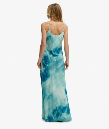 Printed Maxi Slip Dress Image 6