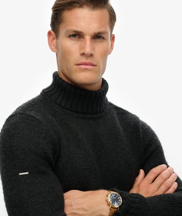 Jersey cepillado de cuello vuelto Image 5