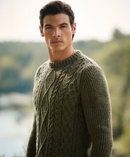 Sweter Jacob o splocie warkoczowym