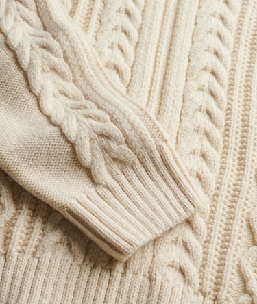 Jacob Cable Roll Neck Jumper Image 8
