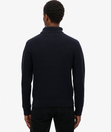 The Merchant Store - Textured Roll Neck Jumper Image 6