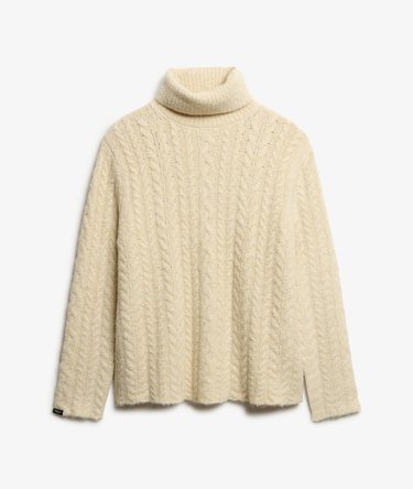 Cable Roll Neck Jumper Image 7