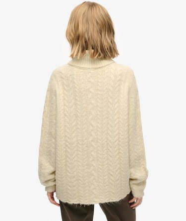 Cable Roll Neck Jumper Image 6