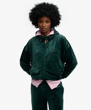 Country Club Velour Zip Hoodie
