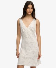 Printed Sweetheart Mini Dress