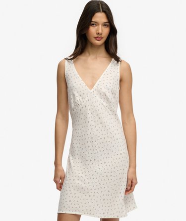 Printed Sweetheart Mini Dress Image 1