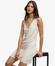 Printed Sweetheart Mini Dress