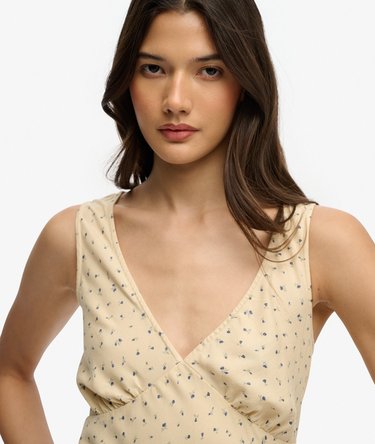 Printed Sweetheart Mini Dress Image 4